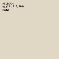 #E0D7C4 - Bone Color Image