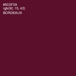 #5C0F2A - Bordeaux Color Image