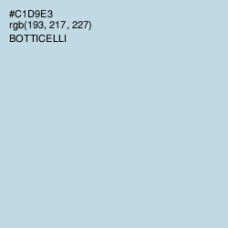 #C1D9E3 - Botticelli Color Image