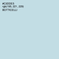 #C3DDE5 - Botticelli Color Image
