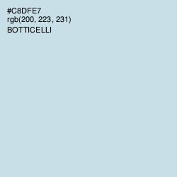 #C8DFE7 - Botticelli Color Image