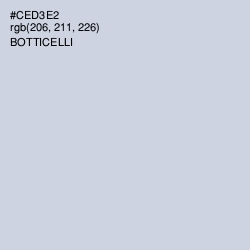 #CED3E2 - Botticelli Color Image