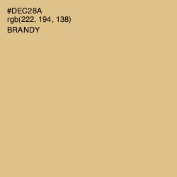 #DEC28A - Brandy Color Image
