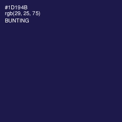 #1D194B - Bunting Color Image