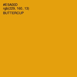 #E5A00D - Buttercup Color Image