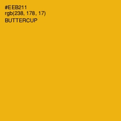 #EEB211 - Buttercup Color Image