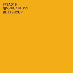 #F3AD16 - Buttercup Color Image
