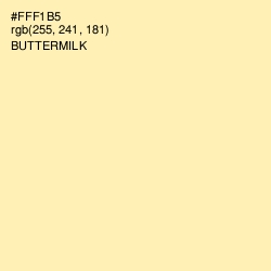 #FFF1B5 - Buttermilk Color Image