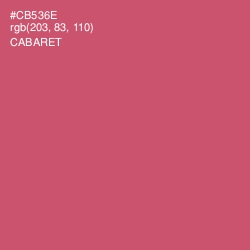 #CB536E - Cabaret Color Image