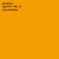#F49E04 - California Color Image