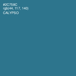 #2C758C - Calypso Color Image