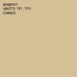 #D5BF97 - Cameo Color Image