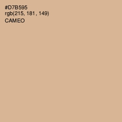 #D7B595 - Cameo Color Image