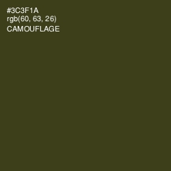 #3C3F1A - Camouflage Color Image