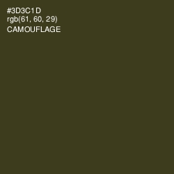 #3D3C1D - Camouflage Color Image