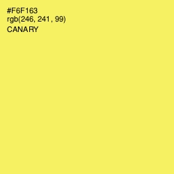 #F6F163 - Canary Color Image