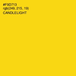 #F9D713 - Candlelight Color Image