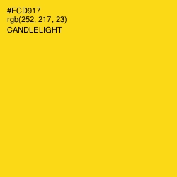 #FCD917 - Candlelight Color Image