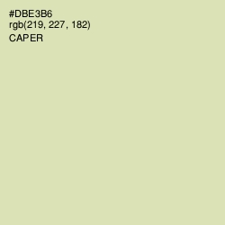 #DBE3B6 - Caper Color Image