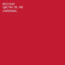 #C21A30 - Cardinal Color Image