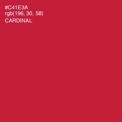 #C41E3A - Cardinal Color Image