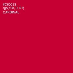 #C60033 - Cardinal Color Image