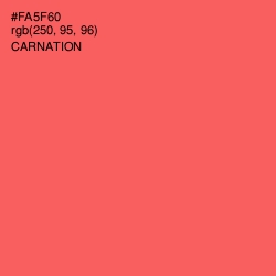 #FA5F60 - Carnation Color Image