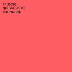 #FD5C63 - Carnation Color Image