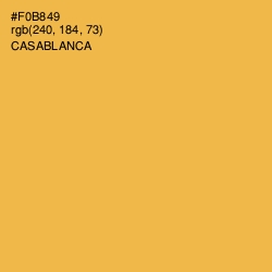 #F0B849 - Casablanca Color Image