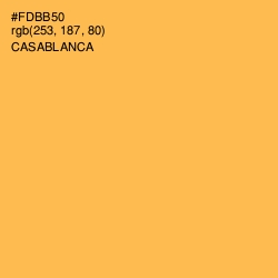 #FDBB50 - Casablanca Color Image