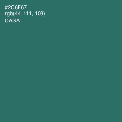 #2C6F67 - Casal Color Image