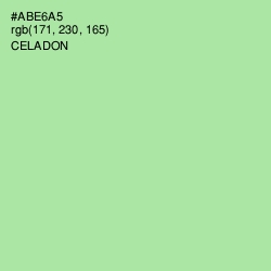 #ABE6A5 - Celadon Color Image