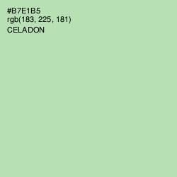 #B7E1B5 - Celadon Color Image