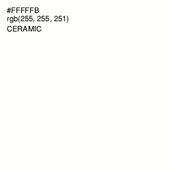 #FFFFFB - Ceramic Color Image