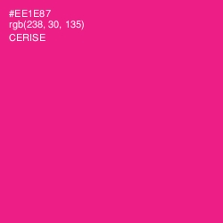 #EE1E87 - Cerise Color Image