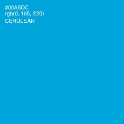 #00A5DC - Cerulean Color Image
