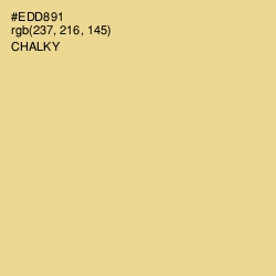 #EDD891 - Chalky Color Image