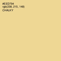 #EED794 - Chalky Color Image