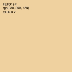 #EFD19F - Chalky Color Image