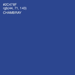 #2C478F - Chambray Color Image
