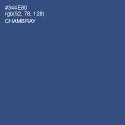 #344E80 - Chambray Color Image