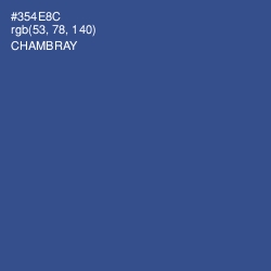 #354E8C - Chambray Color Image