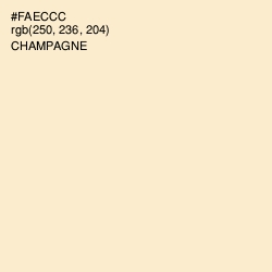 #FAECCC - Champagne Color Image
