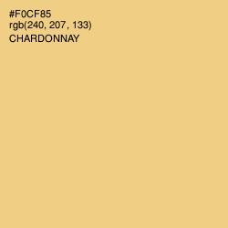 #F0CF85 - Chardonnay Color Image