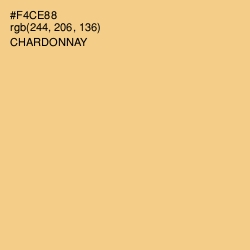 #F4CE88 - Chardonnay Color Image