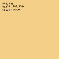#F4CF88 - Chardonnay Color Image