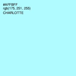 #AFFBFF - Charlotte Color Image