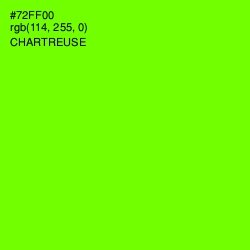 #72FF00 - Chartreuse Color Image