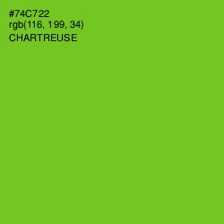 #74C722 - Chartreuse Color Image