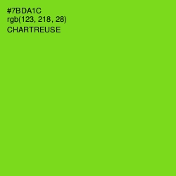 #7BDA1C - Chartreuse Color Image